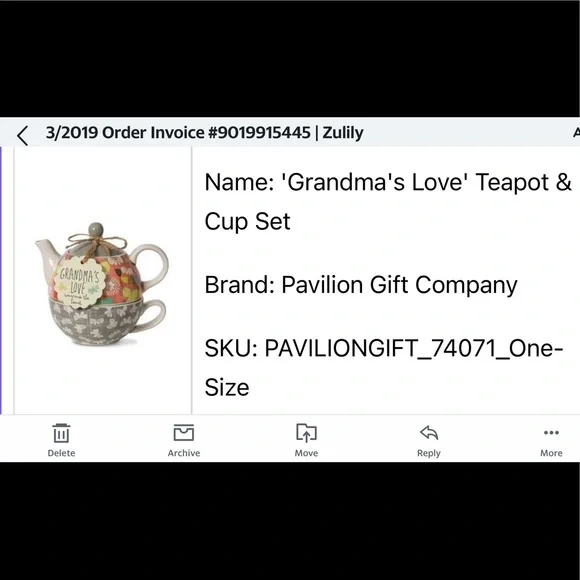 Grandma’s Love-Teapot & cup gift set. So cute! Pavilion Gift Company.  NWT boxed - Picture 5 of 6